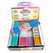 Fatih Kurşun Kalem Köşeli Mercanlı Pastel Renkli Kurşun Kalem 12 Renk (144 Adet Kurşun Kalem) - 1