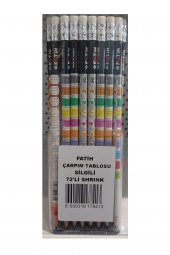 Fatih Kurşun Kalem Çarpım Tablosu Silgili Kurşun Kalem (72 Adet Kurşun Kalem) - 1