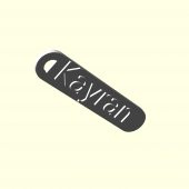 Kayran Kişiye Özel Zincirsiz Bavul Çanta Eşya Tag Künye Sevgiliye Eşe Hediyelik Askı Organik Plastikten - 7