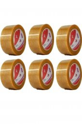 Vege Koli Bantı Leopar 48 MM x 100 Metre Şeffaf Koli Bantı 6 Adet Koli Bantı - 1