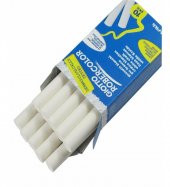 Robercolor Tebeşir Yuvarlak Tozsuz 10 Lu Beyaz Tozsuz Tebeşir - 1