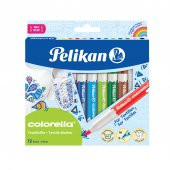 Pelikan Tekstil Kalemi Colorella 12 Renk Tekstil Kalemi - 1