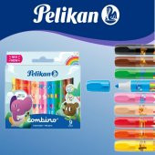 Pelikan Keçeli Kalem Combino Super Jumbo 9 Renk Keçeli Kalem thumbnail 2