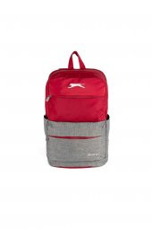 Me Sırt Çantası Slazenger Traveller Gri Kırmızı Okul Sırt Çantası - 1
