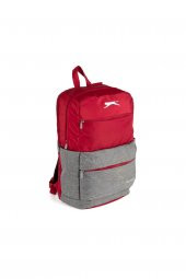Me Sırt Çantası Slazenger Traveller Gri Kırmızı Okul Sırt Çantası - 2