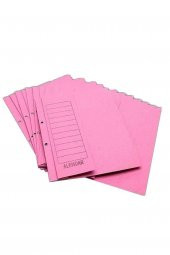 Alemdar Yarım Kapak Dosya Pembe 50'li Paket Alemdar Yarım Kapak Pembe Dosya - 1