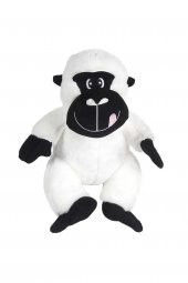 Dada Peluş Oyuncak Goril Beyaz 34 Cm Peluş Goril Uyku Arkadaşı - 1