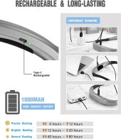 Glocusent Led Kitap Okuma Lambası 3 Renk - Şarj Edilebilir - 3
