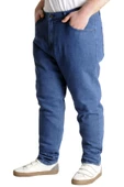 Mode XL Büyük Beden Erkek Kot Pantolon MARWEL NOCHE BLUE 22940 Mavi - 2