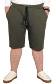 Mode XL Büyük Beden Erkek Kapri Straight Basic 20500 Haki thumbnail 1