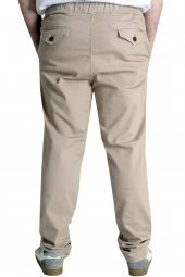 Mode XL Büyük Beden Pantolon Keten Jogger Arsenal  21914  Bej - 2