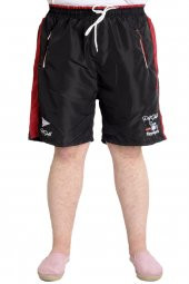 Mode XL Erkek Deniz Şortu SHIELD 23459 Siyah-Bordo - 1