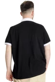 Mode XL Büyük Beden Erkek Polo T-shirt 1991 23341 Siyah thumbnail 4