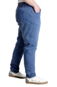 Mode XL Büyük Beden Erkek Kot Pantolon MARWEL NOCHE BLUE 22940K Mavi - 3