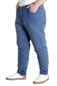 Mode XL Büyük Beden Erkek Kot Pantolon MARWEL NOCHE BLUE 22940K Mavi - 2