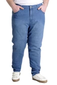 Mode XL Büyük Beden Erkek Kot Pantolon MARWEL NOCHE BLUE 22940K Mavi - 1