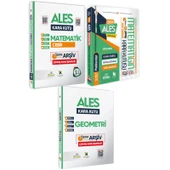ALES Matematik 1.-2.Cilt ve Geometrinin Kara Kutusu Konu Özetli D.Çözümlü Soru Bankası Altın Set - 1