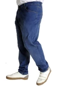Mode XL Erkek Kot Pantolon Klasik 5Cep Deep Royal Blue 22932 Koyu Mavi - 3