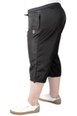 Mode XL Büyük Beden Erkek Deniz Şortu Long 21450 Siyah thumbnail 4