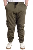 Mode XL Erkek Pantolon Keten Kargo Cep JOGGER BAHAR 23912 Haki - 1