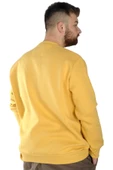 Mode XL Erkek Sweatshirt Bisiklet Yaka Reach High 22544 Hardal thumbnail 3