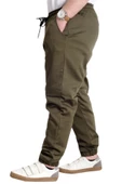 Mode XL Erkek Pantolon Keten Kargo Cep JOGGER BAHAR 23912 Haki - 3