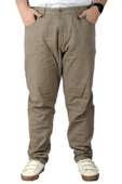 Mode XL Büyük Beden Erkek Gabardin Pantolon 5 Cep Doğa Classic 22920 Bej thumbnail 1