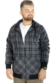Mode XL Erkek Oduncu Kapsonlu Sweat Pocket 21574 Indigo - 4