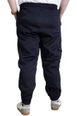 Mode XL Erkek Pantolon Keten Kargo Cep JOGGER BAHAR 23912 Lacivert thumbnail 4