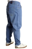 Mode XL Erkek Kot Pantolon Klasik 5Cep Deep Royal Blue 22932 Mavi - 2
