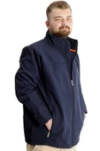 Mode XL Büyük Beden Erkek Mont Waterproof Softshell 21232 Lacivert thumbnail 7