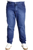 Mode XL Büyük Beden Erkek Kot Pantolon Klasik Pure Star 23907 Mavi - 1