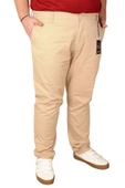 Mode XL Büyük Beden Erkek Pantolon Keten Milano 20850 Bej - 1