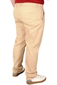 Mode XL Büyük Beden Erkek Pantolon Keten Milano 20850 Bej - 2