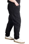 Mode XL Erkek Pantolon Keten Milano Klasik 20902 Siyah - 4