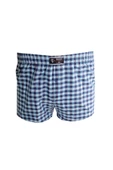 Mode XL Büyük Beden Erkek Boxer Desenli Poplin 6348 Açık Lacivert - 1