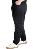Mode XL Erkek Pantolon Keten Milano Klasik 20902 Siyah - 3