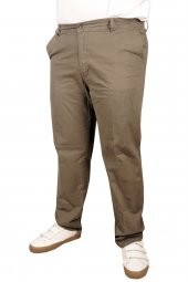 Mode XL Büyük Beden Erkek Gabardin Pantolon 21002 Sütlükahve - 1