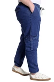 Mode XL Erkek Kot Pantolon CHIEF BLUE Lastikli 23919 Mavi - 2