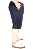 Mode XL Büyük Beden Kapri Straight Recycle Basic B20506 Lacivert - 3