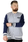 Mode XL Büyük Beden Erkek Kolej Mont Süper 22614 Grimelanj - 4