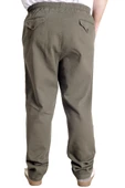 Mode XL Büyük Beden Erkek Gabardin Kargo Jogger Pantolon Doğa 21928 Haki - 4