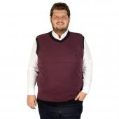 Mode XL Buyuk Beden Erkek Sueter Selanik 19523 Mürdüm - 1