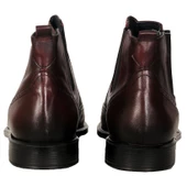 Mode XL Ayakkabı Poli Deri Yarım Bot 19394 Bordo - 3