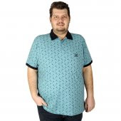 Mode XL Büyük Beden Erkek Tshirt Polo Rose 20400 Zümrüt - 1