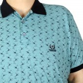 Mode XL Büyük Beden Erkek Tshirt Polo Rose 20400 Zümrüt - 4