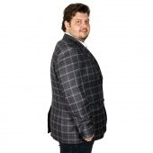 Mode XL Büyük Beden Erkek Ceket Blazer Pablo 20011 Kahverengi - 3