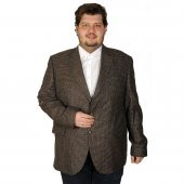 Mode XL Büyük Beden Erkek Ceket Blazer Costa Classic 20016 Kahverengi - 1