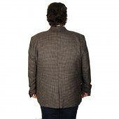 Mode XL Büyük Beden Erkek Ceket Blazer Costa Classic 20016 Kahverengi - 2
