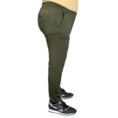 Mode XL Büyük Beden Eşofman Altı Dar Paça 20504 Haki thumbnail 7